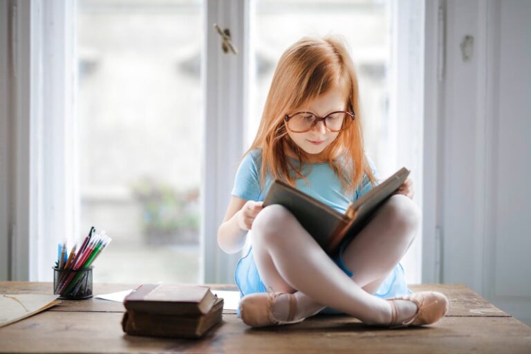 Child reading a book for KS2 SATs comprehension practice
